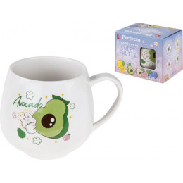 Кружка керамическая, 350 мл, Sweet fruits, авокадо, PERFECTO LINEA