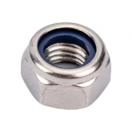 Гайка М5 со стопорным кольцом, нерж.сталь (А2), DIN 985 (25 шт в зип-локе) STARFIX