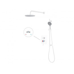 Душевая система (Lt) D35, серия Lotus белый, a-five