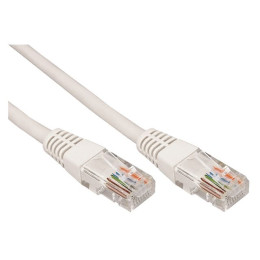 Пaтч-корд 3м U/UTP, RJ45-RJ45, CAT 5e, PVC серый REXANT