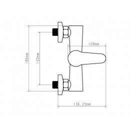 Смеситель для душа D35-C, серия 200 ECONOCE