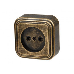 Розетка 1-ая (открытая, б/з) бронз., Стандарт, Юпитер