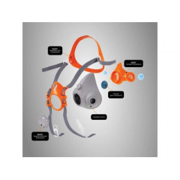 Полумаска 6500 с фильтрами P3R 2шт. Jeta Safety (комплект сварщика)