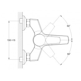 Смеситель для ванны D40-A, серия 630 ECONOCE
