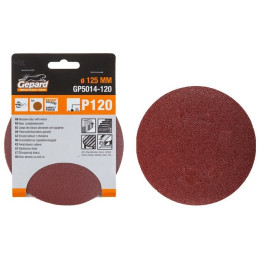 Шлифлист 125мм круг Р40 5шт. GEPARD (GP5014-40)