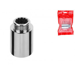 Удлинитель 3/4" вн.-нар. х 40 мм усиленный ХРОМ, AV Engineering (инд. упак.)