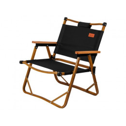 Кресло складное (садовое), черный/дерево, ARIZONE