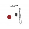 Душевая система (Lt) D35, серия Rose черный + красный, a-five