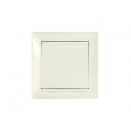 Выключатель 1 клав. с самовозвратом (скрытый, 10А) бежевый, Стиль, Byletrica