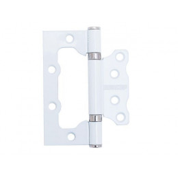 Петля накладная без врезкиАЛЛЮР 100х75 2BB WW БЛИСТЕР 2,5мм белая  2 шт