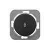 Выключатель 1 клав. проходной (cкрытый, 10А) графит, Прованс, Bylectrica
