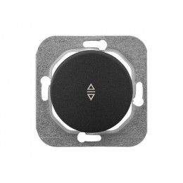 Выключатель 1 клав. проходной (cкрытый, 10А) графит, Прованс, Bylectrica