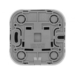 Розетка 1-ая (открытая, б/з) черная, Bailly, LEIDEN ELECTRIC