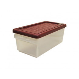 Ящик для хранения с боковой дверцей, 375х215х156 мм, 12 л, бордовый, BRANQ