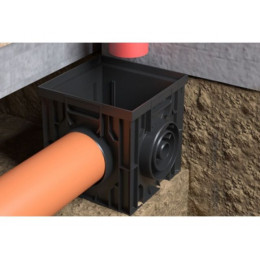 Дождеприемник пластиковый 300х300 (черный), Ecoteck, РБ