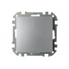 Розетка 1-ая (скрытая, с/з, с крышкой, з/ш) серебро, Стиль, Bylectrica