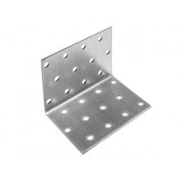 Уголок крепежный равносторонний 80х60х60 мм KUR белый цинк STARFIX