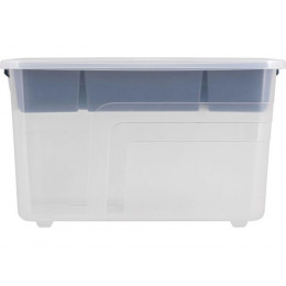 Ящик для хранения с лотком, 8 л., Bergen,  305х215х184 мм., натуральный, PLAST TEAM