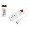 Удлинитель 5м (3 роз., 2,2кВт, с/з, выкл, ПВС 3х0,75) Юпитер