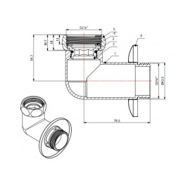 Американка угловая 1 1/4" вн.-нар. ХРОМ, AV Engineering (2 шт. в уп.)