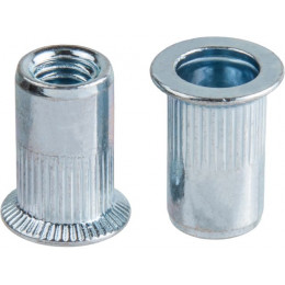 Заклепка резьбовая М6 потай бортик, белый цинк (250 шт в карт. уп.) STARFIX