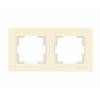 Рамка 2-ая горизонтальная кремовая, RITA, MUTLUSAN
