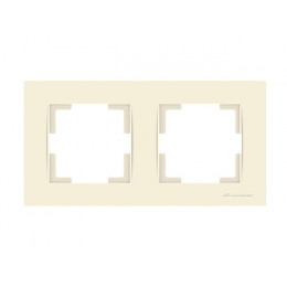 Рамка 2-ая горизонтальная кремовая, RITA, MUTLUSAN