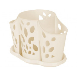 Сушилка для столовых приборов, 177х110х130 мм., молочный туман, PLAST TEAM