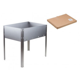 Мангал сборный "Походный" в г/коробке (350х250х350х0,4толщ), PERFECTO LINEA
