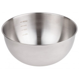 Миска для взбивания из нерж. стали, диаметр 21.5 см, с мерной шкалой, серия CHEF, PERFECTO LINEA
