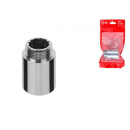 Удлинитель 1" вн.-нар. х 40 мм усиленный ХРОМ, AV Engineering (инд. упак.)