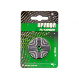 Припой ПОС 61 проволока, спираль ф2мм в блистере