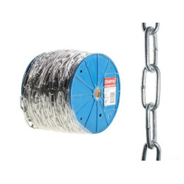 Цепь сварная длиннозвенная М4х32 (А2), DIN 763 (бухта 25м)