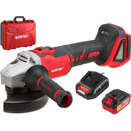 Аккум. углошлифмашина WORTEX CAG 1812 E в чем. ALL1 XLT SET БЕСЩЕТ., 18 В, 125 мм, 8000 об/мин
