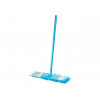 Швабра для пола с насадкой из шенилла Solid, голубая, PERFECTO LINEA