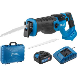 Аккум. сабельная пила BULL CSR 2118 E XLTpro, SET, БЕСЩЕТ., 18 В, дер. 210 мм, 1х4 А*ч, з/у 4 А
