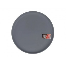 Тарелка обеденная керамическая, 25 см, серия ASIAN, серая, PERFECTO LINEA