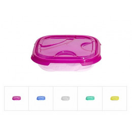 Контейнер пласт. прямоуг. 0.5 л, с крышкой, Frigo, DRINA