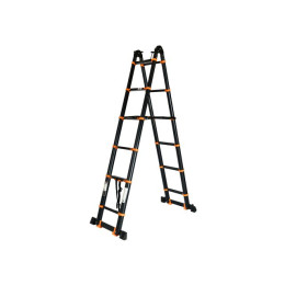 Лестница телескопическая 2-х секц. алюм. 290/580см, 2х7 ступ. 19,2кг BLACK LINE STARTUL (ST9932-058)
