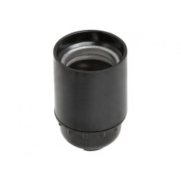 Патрон Е27 карболитовый подвесной, черный YK743 Юпитер