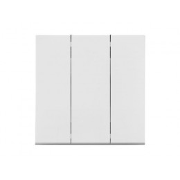 Выключатель 3 клав. (cкрытый, узел, 10А) белый, Carre, BYLECTRICA