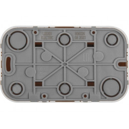 Розетка 2-ая (открытая, б/з) бежевая, Bailly, LEIDEN ELECTRIC