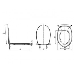 Сиденье для унитаза Элисса Н белое, ИнкоЭр