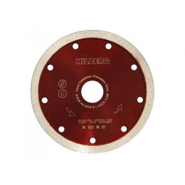 Алмазный круг 125х22,23 мм по керамике сплошн.ультратонкий  HILBERG