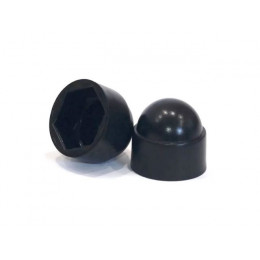 Колпачок на болт/гайку М10/S17 черный (200 шт в пакете)