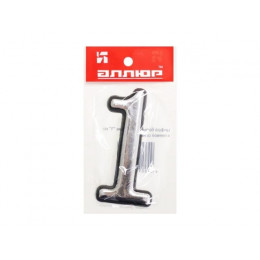 Цифра дверная АЛЛЮР БОЛЬШАЯ пластик "1" хром