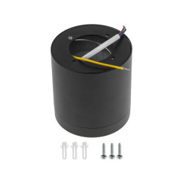 Светильник накладной круг/черный 83*95 GX53 15 Вт LEIDEN ELECTRIC