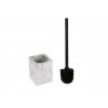 Ершик с подставкой MARBLE, белый, PERFECTO LINEA