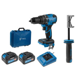 Аккум. дрель-шуруповерт BULL SR 1806 R-series в чем. XLTpro БЕСЩЕТ., Удар., 18 В, 80 Н*м, 2х4 А*ч