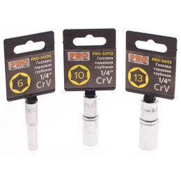 Головка 1/4" 6мм 6гр. глубокая PRO STARTUL (PRO-54106)